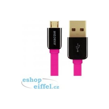 Avacom DCUS-MIC-40P USB - Micro USB, 40cm, růžový