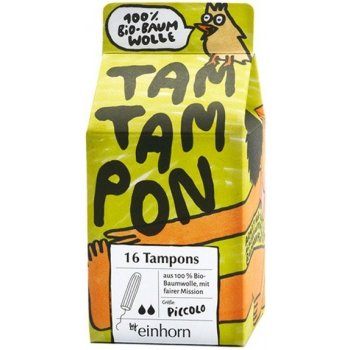 Einhorn Tampony TamTampon Piccolo hypoalergenní z bio bavlny 16 ks