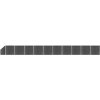 Příslušenství k plotu Nabytek XL Set plotového dílce WPC 1830 x (105–186) cm černý