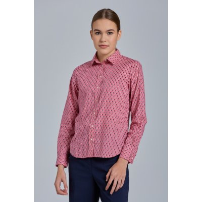 Gant D1. Reg Geometric shirt růžová – Zbozi.Blesk.cz