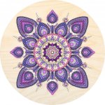 Dřevěný svět online Víko s otvorem kruh 15 cm fialová mandala – Zboží Dáma Dřevěný svět online Víko s otvorem kruh 15 cm fialová mandala – Zboží Dáma
