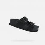 Geox dámské pantofle Sandybett High G012956 černá – Zboží Dáma