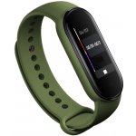 Xiaomi Mi Band 5/6 náhradní náramek Jednobarevný Army zelená MBS5-ARGR – Zboží Mobilmania