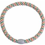 KKNEKKI Gumička do vlasů Kknekki Slim mix Faded green Pink, zelená barva, multi barva, textil – Zboží Dáma