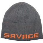 Savage Gear Zimní čepice Logo Beanie Rock Grey/Orange – Zboží Mobilmania