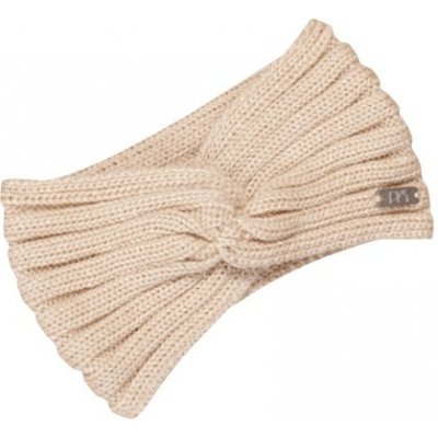 Pletená čelenka s uzlem PLETEX L462 Barva: Béžová – Zboží Dáma