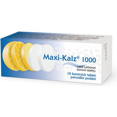 Maxi Kalz 1000 perorální šumivá tableta10 x 1000 mg