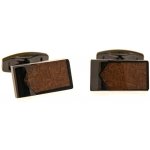 Avantgard manžetové knoflíčky Premium 573-20860 grafitová hnědá – Zboží Dáma