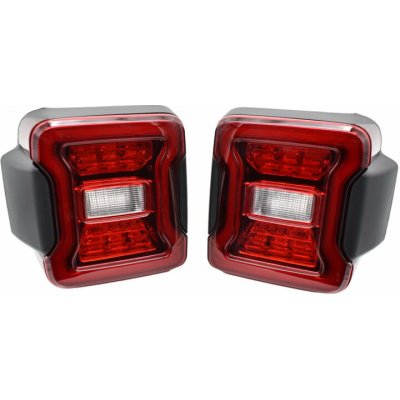 Sada LED zadních světel, Červená, EU, Jeep Wrangler JL, USA style – Hledejceny.cz