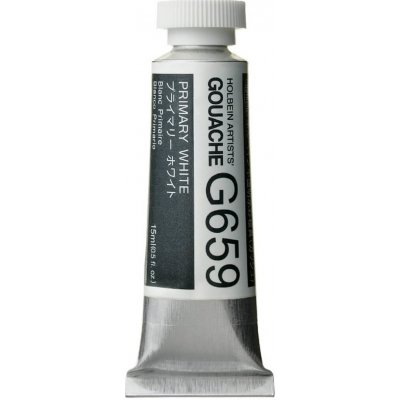 Holbein kvašová barva 15 ml Primary White – Zboží Dáma