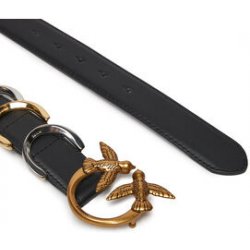 Pinko dámský pásek Cobain belt H3 103419 A1UB Nero/Antique Gold Z99Q