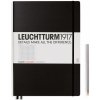 Poznámkový blok LEUCHTTURM1917 Notebook MASTER A4 squared BLACK