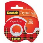 3M Scotch Crystal lepicí páska s odvíječem 19 mm x 7,5 m – Zboží Živě