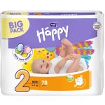 bella baby Happy Mini s indikátorem moči 2 3-6 kg BickPack 78 ks – Zbozi.Blesk.cz