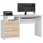 Ak Furniture CLP 135 cm bílý / dub sonoma – Zboží Dáma
