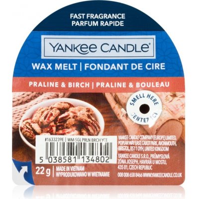 Yankee Candle Praline & Birch vonný vosk do aromalampy 22 g – Zboží Dáma