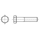 PROFISTYL DIN 931 šroub šestihranná hlava 8.8 pozink M22 částečný závit Varianta: DIN 931 šroub šestihranný částečný závit 8.8 ZnB M22x140 – Sleviste.cz