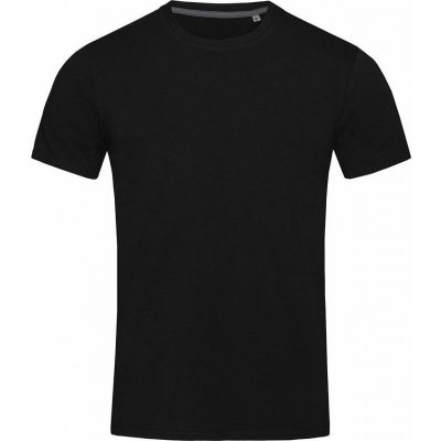 Stedman Vypasované pánské tričko Clive s úzkými lemy elastan 5 % 170 g/m černá