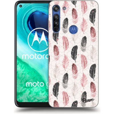 Pouzdro Picasee silikonové Motorola Moto G8 - Feather 2 čiré – Zbozi.Blesk.cz