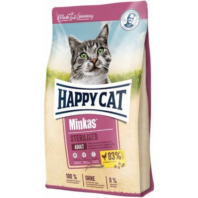 Happy Cat Minkas Sterilised drůbež 1,5 kg