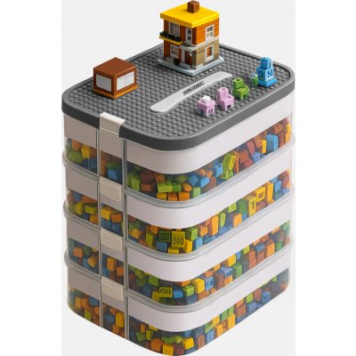 Kruzzel 25758 box na stavebnici 29 l 4 patra – Hledejceny.cz