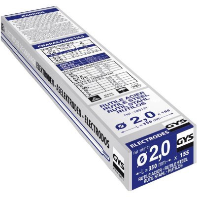 GYS GY 38 Typ svařovací elektrody 155 ks (Ø x d) 2 mm x 350 mm 55 A (max.) – Zboží Mobilmania