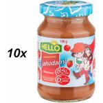 Hello s jahodami a vitaminem C 10 x 190 g – Zboží Mobilmania