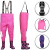 Rybářské kalhoty a kraťasy 3Kamido Dětské brodící kalhoty Růžové