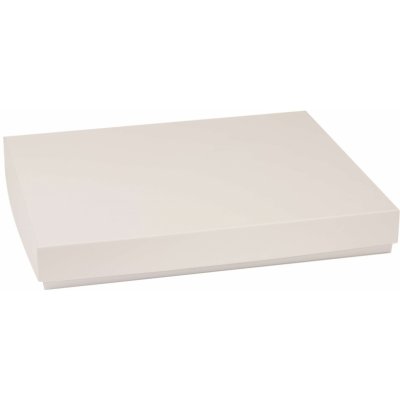 Designová dárková krabice s víkem 400x300x50/40 mm, šedá – Zboží Mobilmania