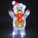 Deuba® LED akrylová figurka vánoční medvídek – Hledejceny.cz