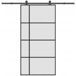 zahrada-XL Posuvné hliník a ESG sklo 102,5 x 205 cm černé – Hledejceny.cz