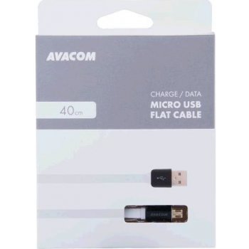 Avacom DCUS-MIC-40W USB - Micro USB, 40cm, bílý