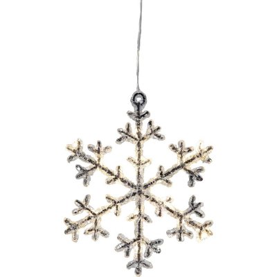 Star trading LED závěsná dekorace SNOWFLAKE ICY 16XLED V.20cm čirá – Hledejceny.cz