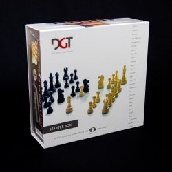 Chess Starter Box hnědý DGT základní set šachy