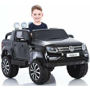 Beneo elektrické autíčko Volkswagen Amarok Pohon 4x4 2x12V EVA kola široké  čalouněné sedadlo 24 GHz DO 4 X MOTOR USB Lakované černá od 8 390 Kč -  Heureka.cz