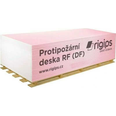 Sádrokartonová deska protipožární RIGIPS - RF 12,5 mm (2,5 m2) – Zbozi.Blesk.cz
