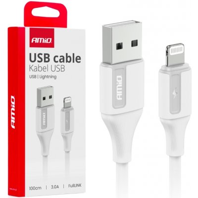 AMIO Kabel USB-A Lightning 1m 3A – Sleviste.cz