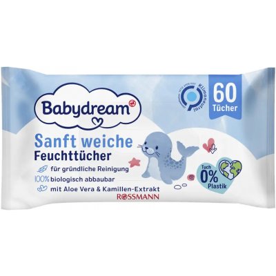 Babydream Vlhčené ubrousky s Aloe vera 60 ks – Zboží Dáma