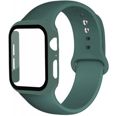 Bomba 3v1 Ochranné pouzdro + Silikonový řemínek pro Apple Watch Tmavě zelená, Velikost Apple Watch jednotlivě: 38MM IW07_DARK-GREEN-38MM – Zboží Mobilmania