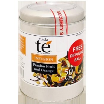Cuida Té Passion Fruit and Orange sypaný speciální čaj ze sušeného ovoce dóza 100 g