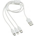Nabíjecí USB kabel 3in1 (micro USB, iPhone, USB C) – Hledejceny.cz