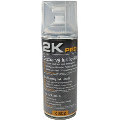 2K PRO Bezbarvý lak ve spreji lesklý 400ml | Zboží Auto