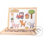 Woody magnetická tabulka se zvířátky oboustranná – Sleviste.cz