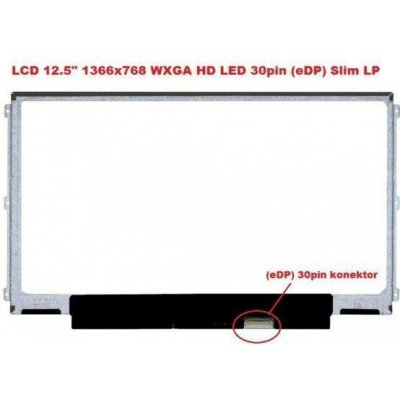 Dell Latitude P22S001 display 12.5" LED LCD displej WXGA HD 1366x768 lesklý povrch – Hledejceny.cz