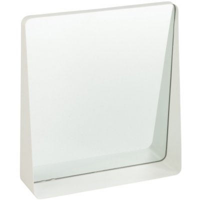 J-Line Bílé kovové závěsné zrcadlo Zaya 41 x 38 cm – Hledejceny.cz