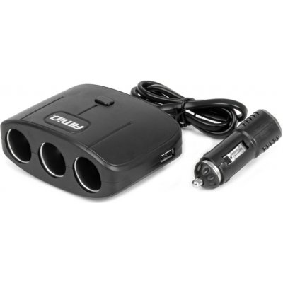 Prodlužovací zásuvkai 2x USB-A ON/OFF 12V 24V 100W 70cm AMIO-04362 | Zboží Auto