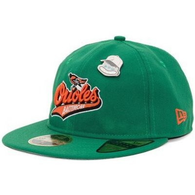 New Era 59FIFTY MLB Coops Pin Retro Crown Baltimore Orioles Cooperstown Team Color