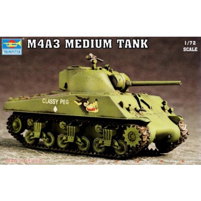 Trumpeter slepovací model M4A3 Medium tank 1:72 – Zbozi.Blesk.cz