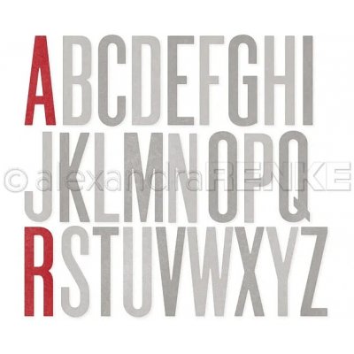Alexandra Renke vyřezávací šablona Abeceda úzká – Hledejceny.cz