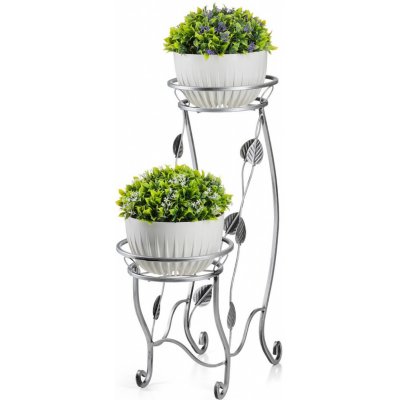 Dąstal STOJAN NA KVĚTINÁČ JULYAN 70 x 50 CM STŘÍBRNÁ – Zboží Dáma